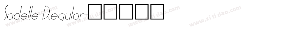 Sadelle Regular字体转换